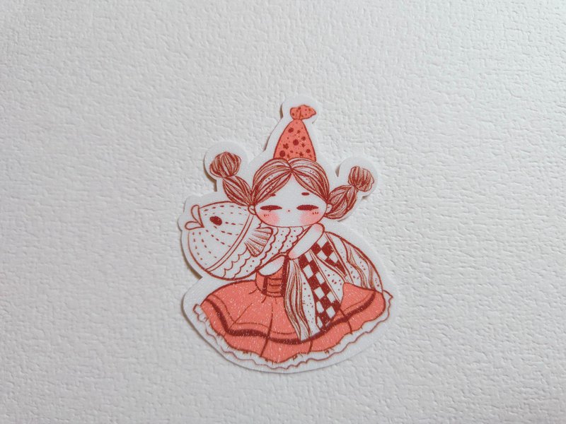 Paper Stickers - FIsh girl cute sticker journal sticker