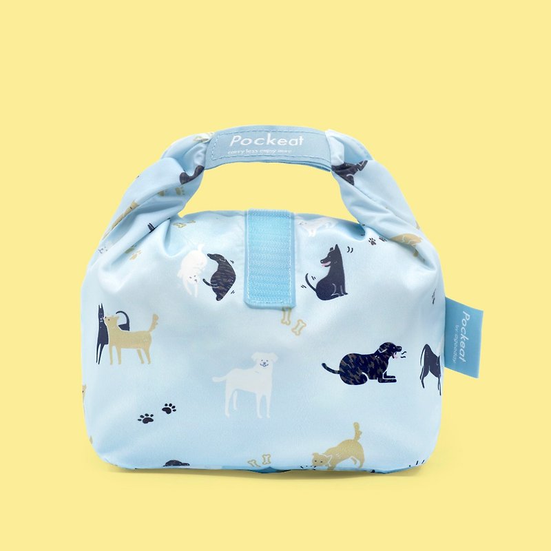 agooday | Pockeat food bag(M) - Stray Dogs - กล่องข้าว - พลาสติก สีน้ำเงิน