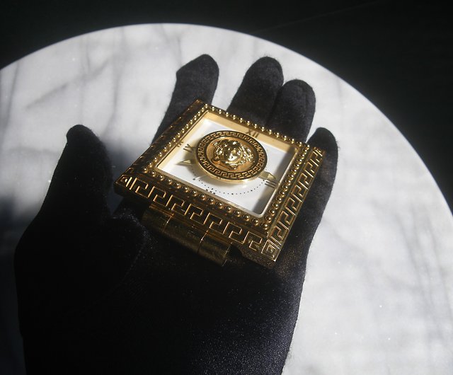 OLD-TIME] Early second-hand Italian VERSACE card holder ticket