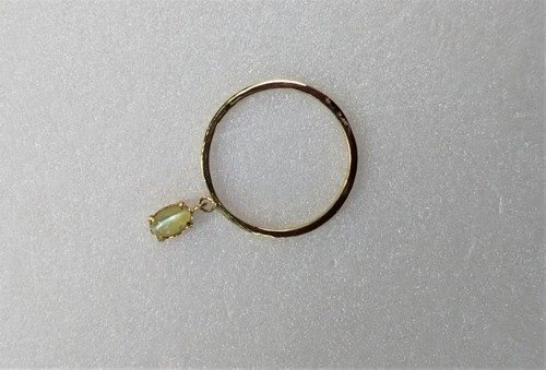 はなわか Pinkoi 代購 - K10金綠寶石貓眼戒指