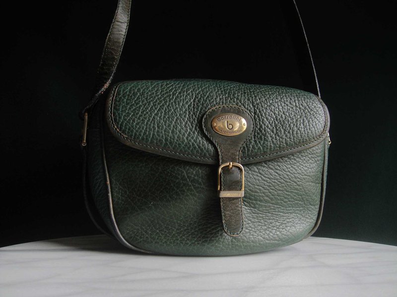 [OLD-TIME] Early second-hand old bag BORSALINI shoulder bag - กระเป๋าแมสเซนเจอร์ - วัสดุอื่นๆ หลากหลายสี