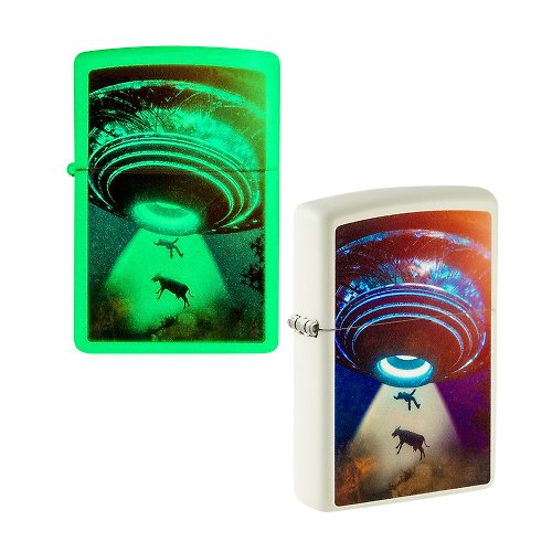 [ZIPPO official flagship store] Alien UFO (luminous paint) windproof 