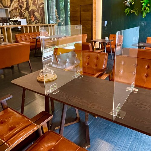 MORNSUN 餐桌型壓克力用餐隔板 防疫護盾 餐廳隔板可隨意拼接