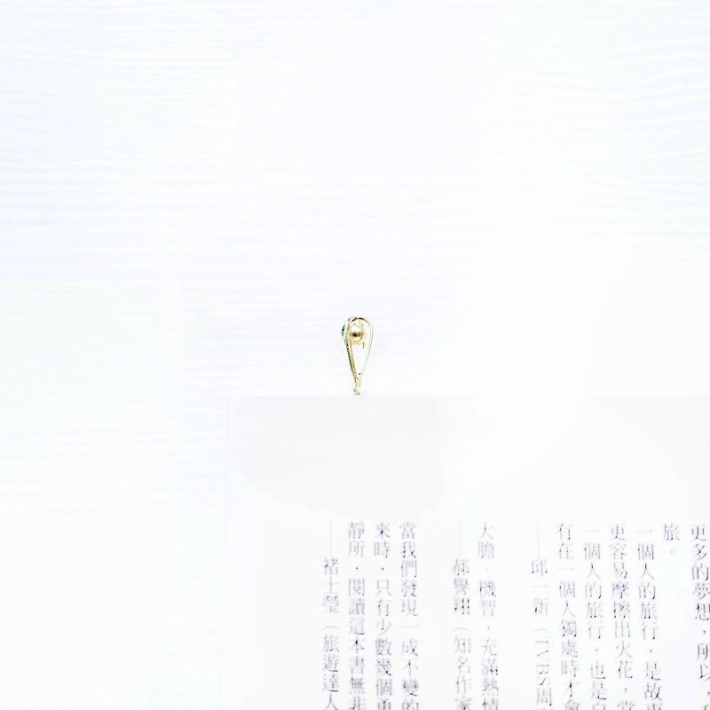 客製編織黃銅書籤禮物 - 書籤 - 其他材質 金色