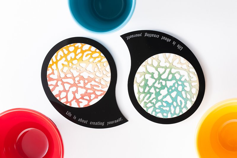 GRAIN Water-Absorbent Coaster - Coasters - Acrylic Multicolor