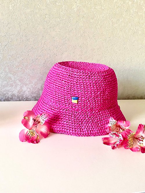 N.Shu_handmade Summer hat, bucket hat, fish man hat