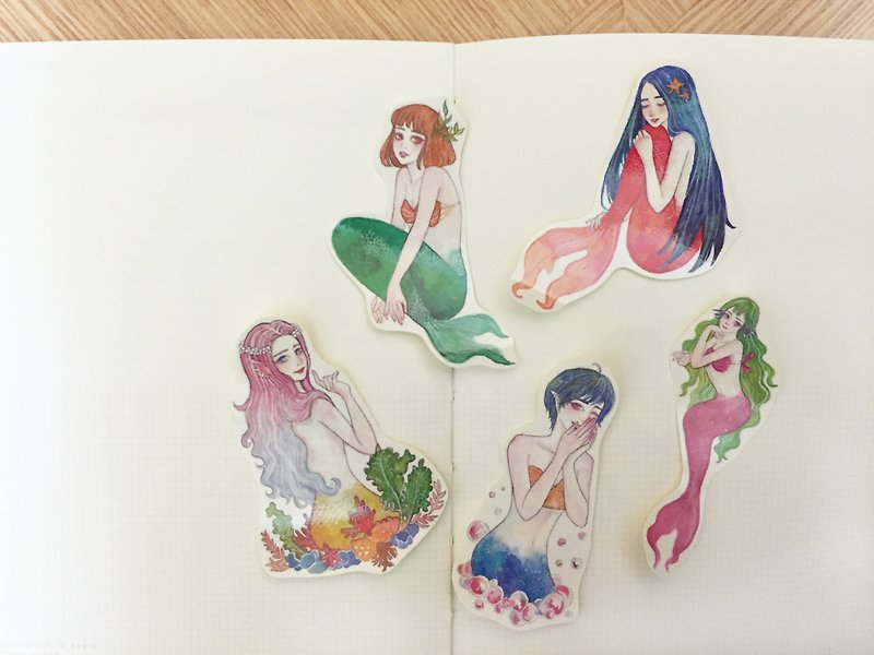 亚特兰提斯 healing mermaid stickers - 10.99mS - Stickers - Paper Pink