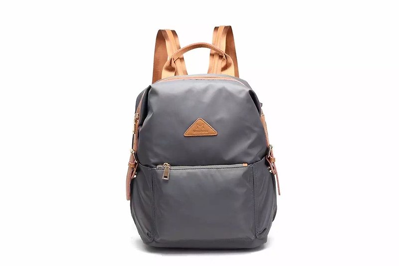 Classic Waterproof Backpack Purple/Black/Grey/Army Green #1013 - Backpacks - Waterproof Material Gray