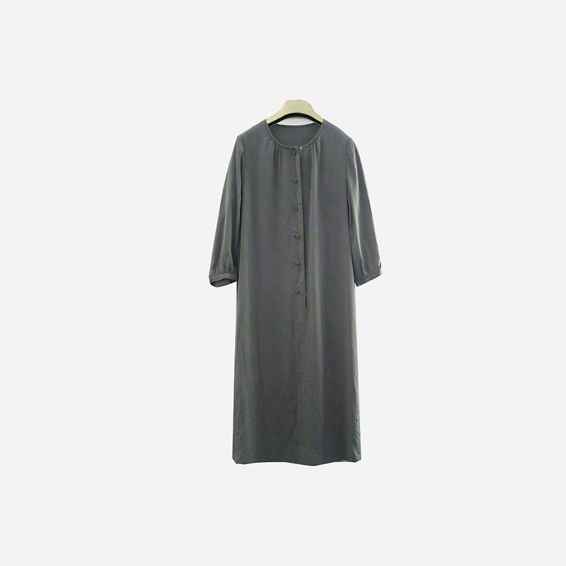 脫臼古著 / 漸層感洋裝 no.923 vintage - 洋裝/連身裙 - 聚酯纖維 綠色