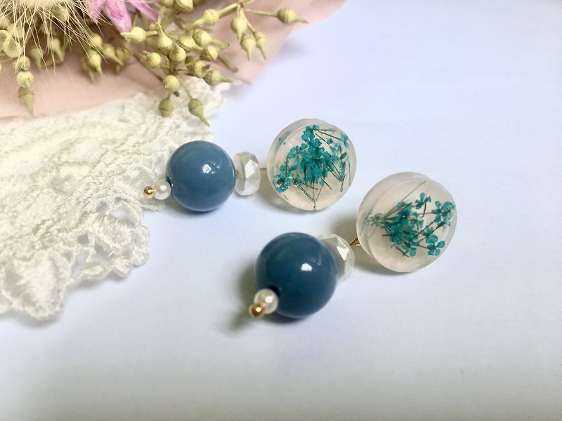 *My Fancy Handmade*Dry Flower Earrings - ต่างหู - พืช/ดอกไม้ หลากหลายสี