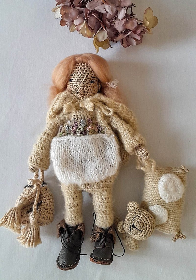 Crochet Doll Set-15 (with clothes) - 滿月禮物 - 其他材質 