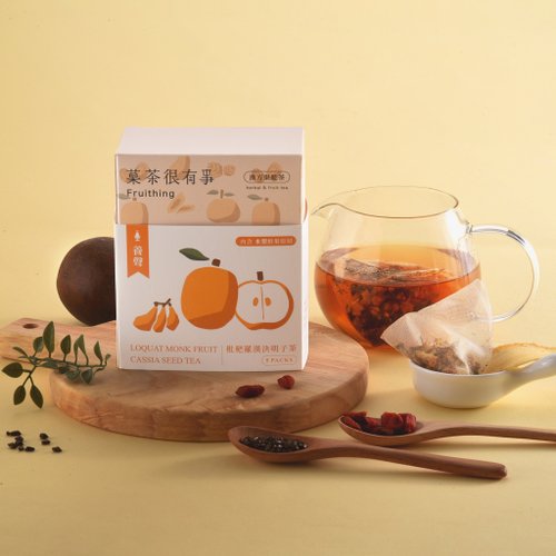 菓茶很有事 潤喉養生【菓茶很有事】枇杷羅漢決明子茶 5入 / 無咖啡因