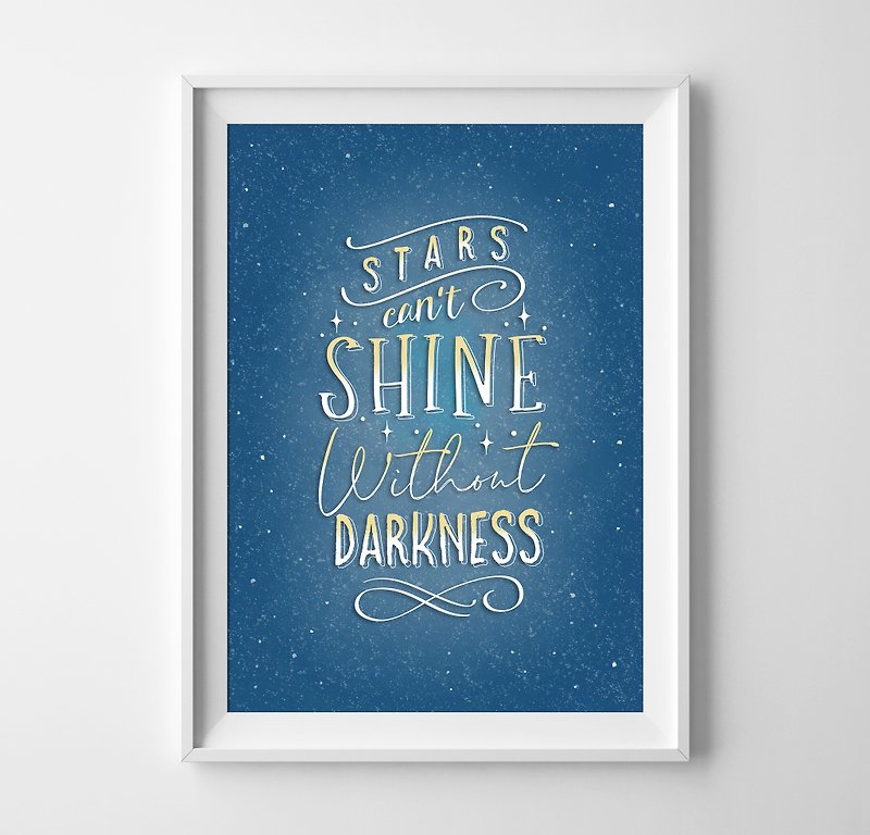 stars quote print (2) Customizable posters - Wall Décor - Paper 