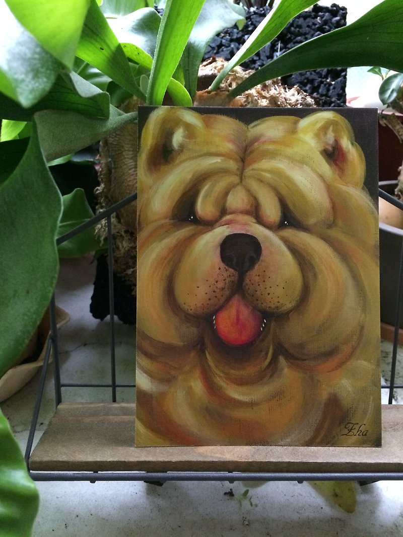 ✪ ✪ mane lion dog friend postcard / card - การ์ด/โปสการ์ด - กระดาษ 