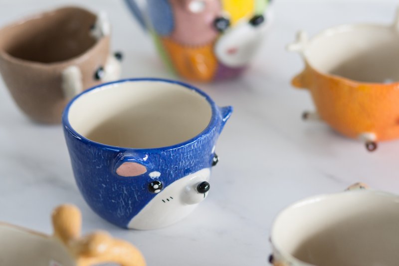 Cute Dog coffee cup - Mugs - Pottery 