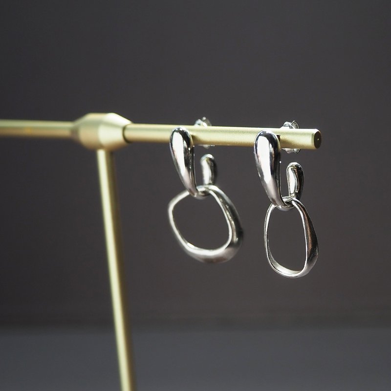 happiness bubble earring_幸福泡泡耳環 多種戴法 - 耳環/耳夾/耳骨夾 - 銀 銀色