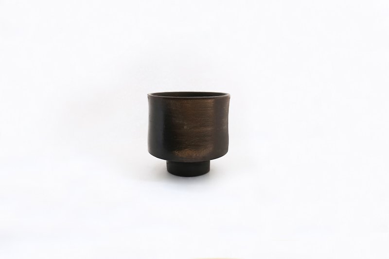 Wood burning x Japanese grip cup - Pottery & Ceramics - Pottery 