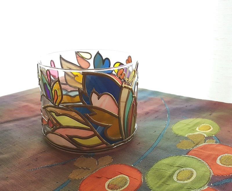 ３Wayキャンドルホルダー『玉響 TAMAYURA』円形ガラス - 香氛蠟燭/燭台 - 玻璃 多色