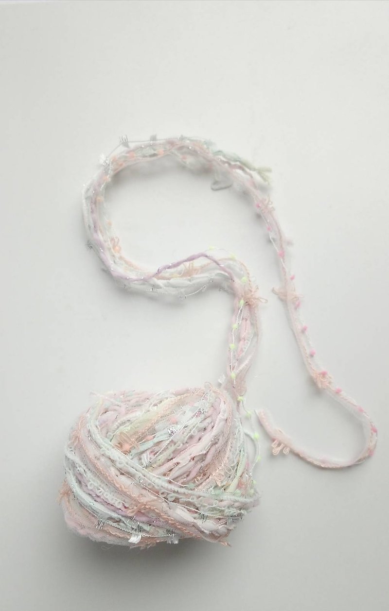 日本混合紗線　100公分 - 編織/刺繡/羊毛氈/縫紉 - 聚酯纖維 粉紅色