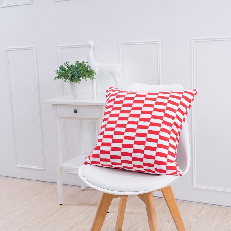 Simple Series Pillow-Racing Red - หมอน - ผ้าฝ้าย/ผ้าลินิน 