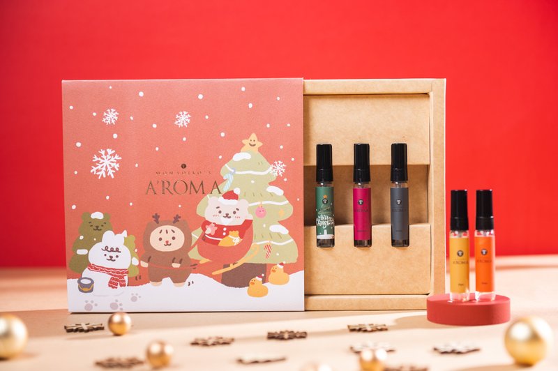 [The first choice for Christmas gift exchange] Christmas perfume gift box, Christmas packaging including carrying bag, suitable for both boys and girls - น้ำหอม - แก้ว 