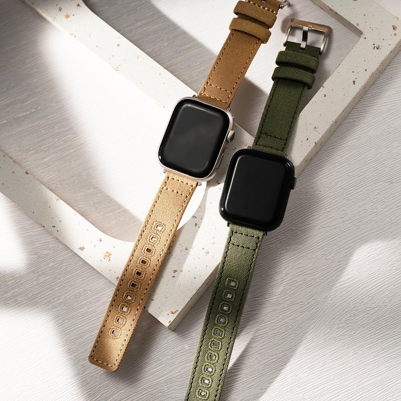 Apple watch - 限量【拷克帆布】蘋果錶帶 - 錶帶 - 棉．麻 