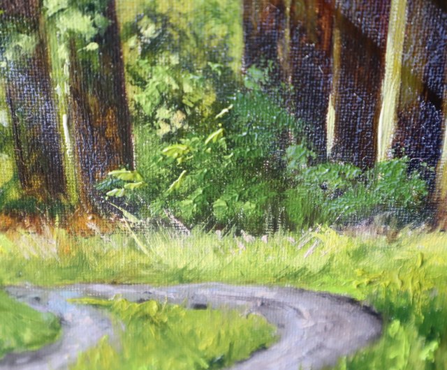 油絵、ロマンチックな散歩 油絵、ロマンチックな散歩