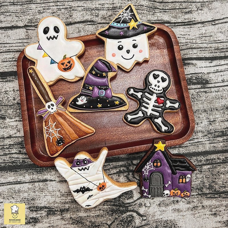 Halloween frosted cookies-6 pieces/set - คุกกี้ - อาหารสด 