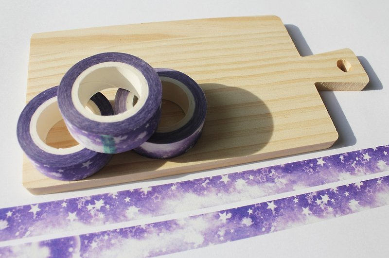 Purple nebula&Planet - Washi Tape - Paper Purple