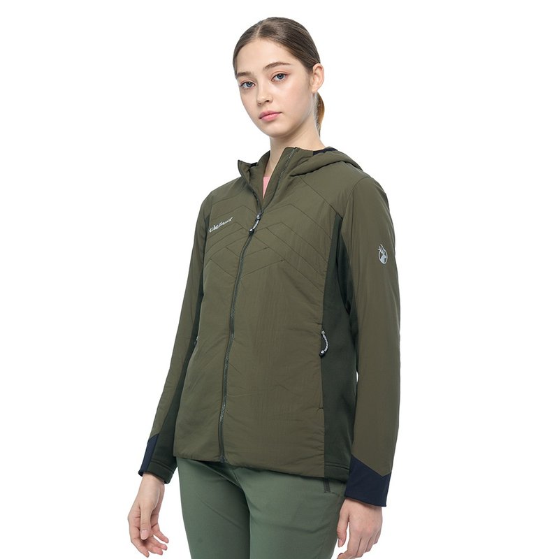 【Wildland 荒野】超輕量機能化纖保暖外套 常春藤綠 0B02925-112 - 女大衣/外套 - 尼龍 綠色