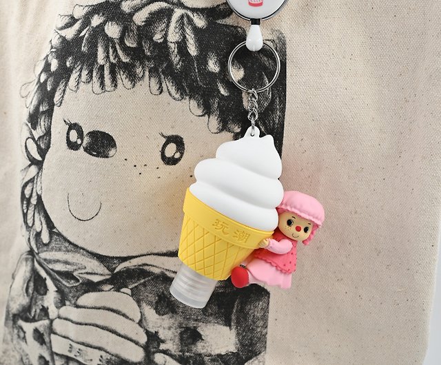 ボトル付きアイスクリームガールセット（新しいパッケージ - ウェーブチェーンを取るためにプルコアボタンで変更されました） - ショップ Rancho  HK その他 - Pinkoi