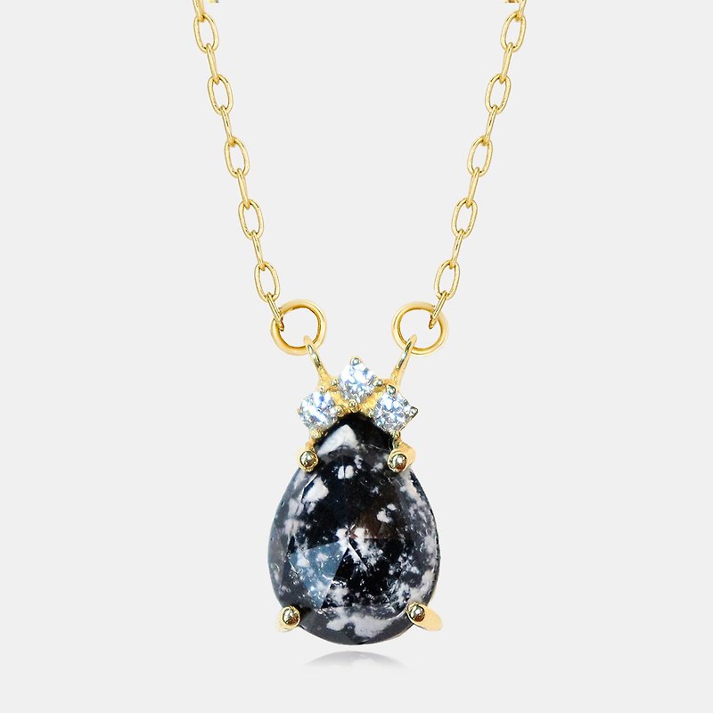 Memorial K-Gold Necklace - Diamond Design 2 KNC04 - สร้อยคอ - แก้ว หลากหลายสี