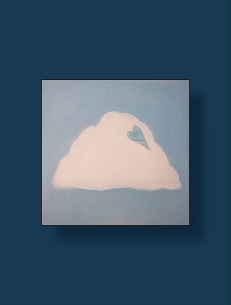 輕筆觸雲朵 -藏心的雲 - 海報/掛畫/掛布 - 紙 