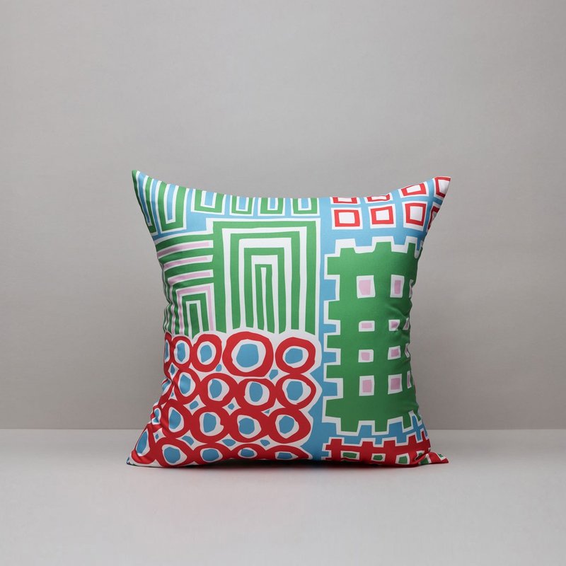 Cushion / Urban Renewal Blue & Green / Cushion not included - Pillows & Cushions - Polyester 