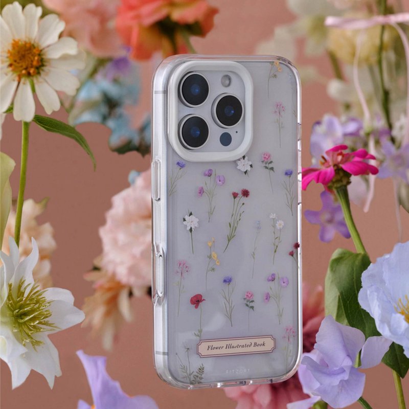 【FITZORY】花居所系列 - Floral Volant | iPhone殼 - 手機殼/手機套 - 塑膠 透明