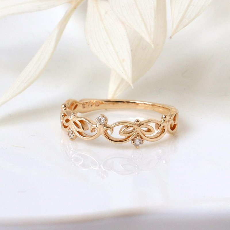 Visel クラシック ヴァイン フルーツ ダイヤモンド リング - リング・指輪 - 貴金属 ゴールド