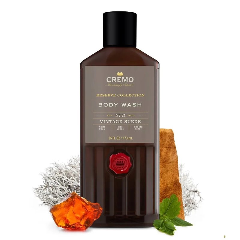 Cremo - Leather Tobacco Perfume Shower Gel / Body Oil Control Moisturizing Fragrance Shower Gel Shower Essence - ครีมอาบน้ำ - วัสดุอื่นๆ 