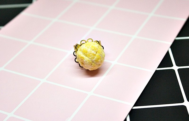 <Finger Pineapple Bread>-Clay x Ring Series-#可愛# #送礼#=>Limited X1 - General Rings - Clay Orange