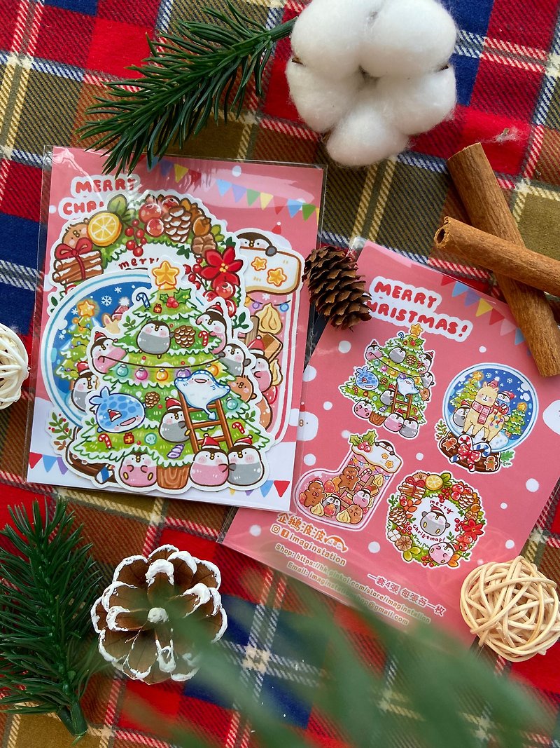 Christmas Series I Big Sticker Pack I - Stickers - Plastic Pink