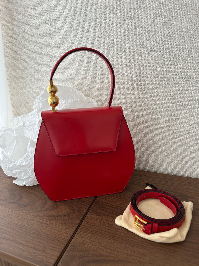 中古包 Celine 賽琳 超罕有星球 Kelly - 手提包/手提袋 - 真皮 紅色
