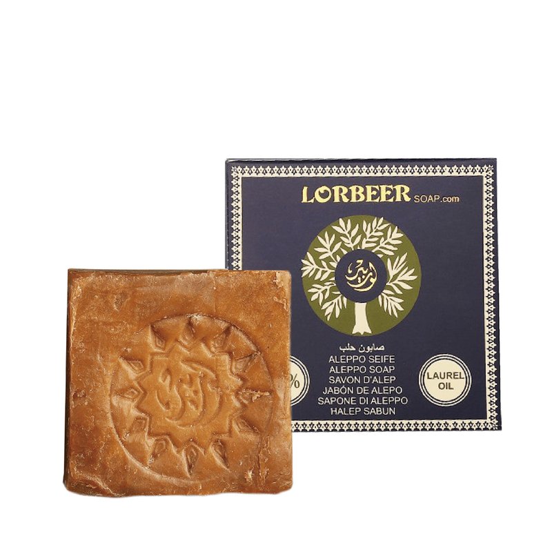 敘利亞洛貝爾阿勒坡窖藏手工淨膚洗髮古皂20%月桂油175g - 肥皂/手工皂 - 其他材質 咖啡色