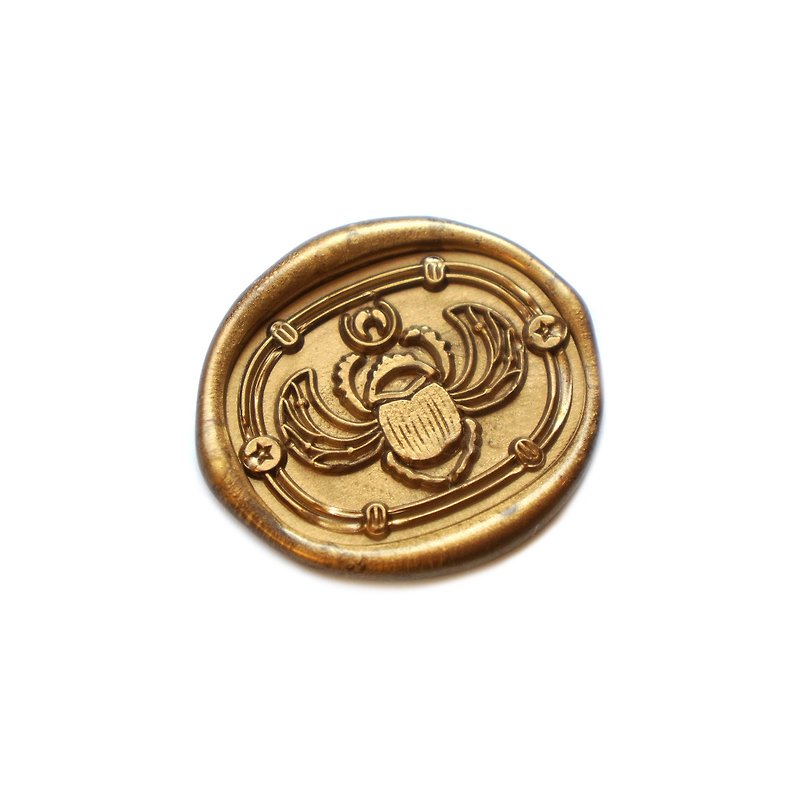 Sacred Scarab Wax Seal Stamp - misterrobinson - ตราปั๊ม/สแตมป์/หมึก - ทองแดงทองเหลือง 