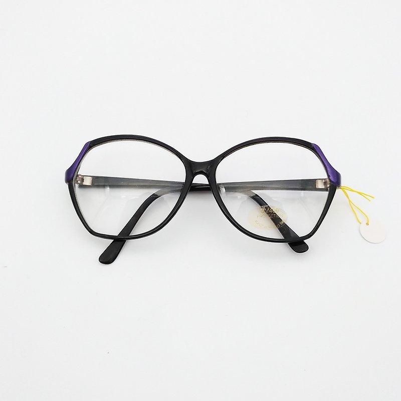 90年代のレトロな平野ガラス眼鏡31 - 眼鏡・フレーム - その他の素材 ブラック