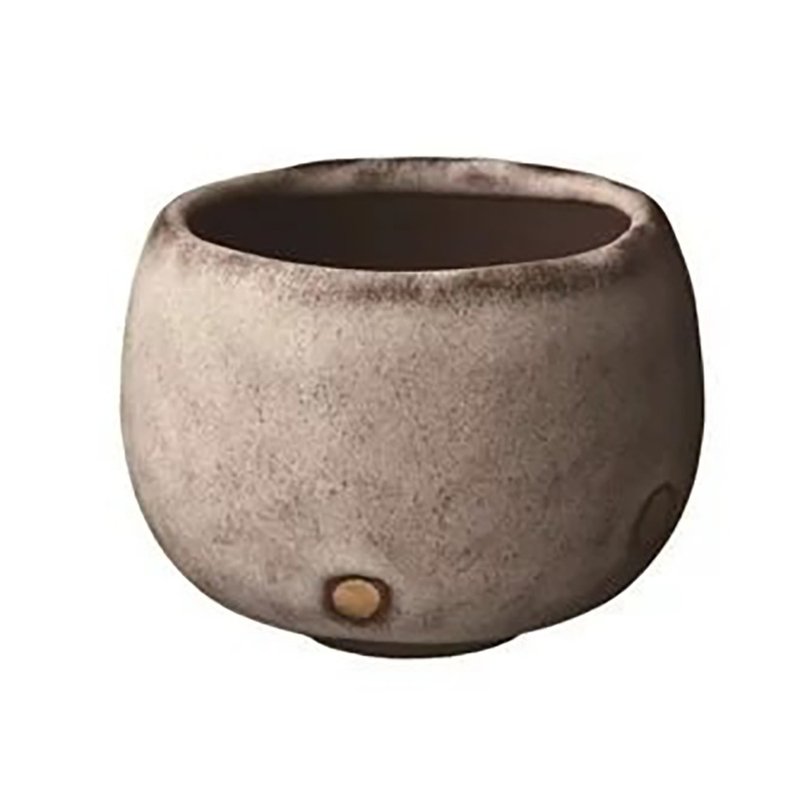 陶作坊│老岩泥霜染落金杯 - 茶壺/茶杯/茶具 - 其他材質 咖啡色