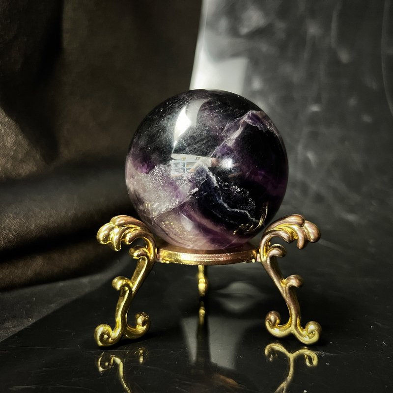 Black 80 fluorite Stone purple sand 5.5cm nebula sense zone starry sky light purple Stone blue Stone - ของวางตกแต่ง - เครื่องประดับพลอย หลากหลายสี