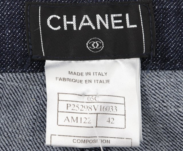 日本直送】シャネル CHANEL ワッペン デニムパンツ 05C P25298V16033
