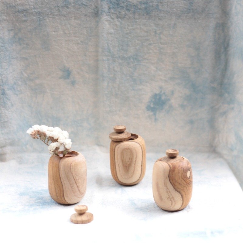 mini bottle wood - 裝飾/擺設  - 木頭 咖啡色