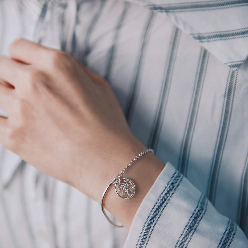 Vitality - sterling silver bracelet - สร้อยข้อมือ - โลหะ สีเงิน