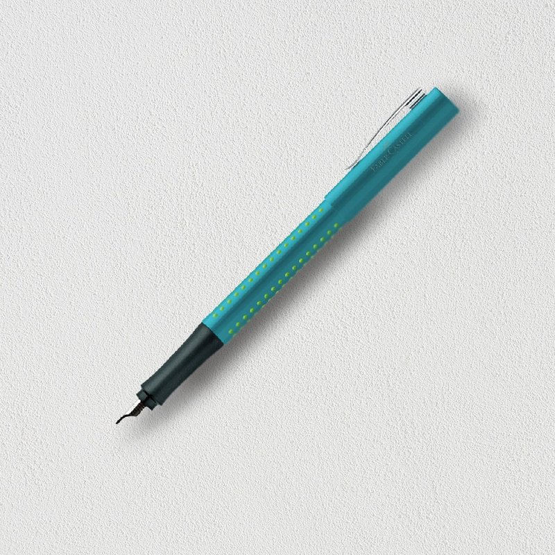 【Faber-Castell】好點子馬卡龍鋼筆-F尖 綠松石 免費刻字 - 鋼筆 - 其他材質 綠色