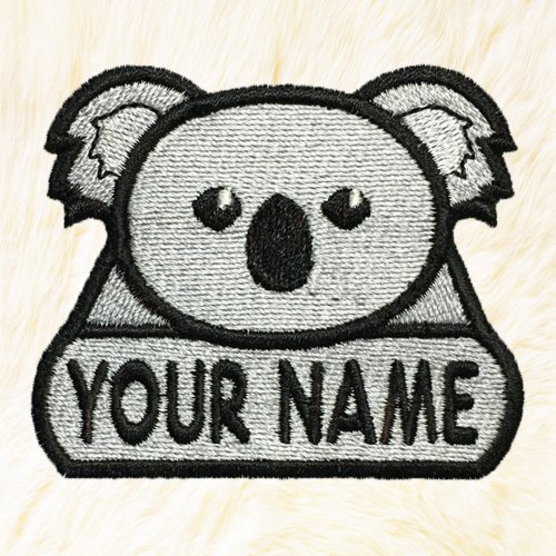 24PlanetsStudio Koala Personalized Iron on Patch Your Name Your Text Buy 3 Get 1 Free